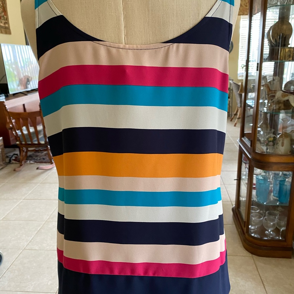 Chico’s Twinsets Jacket Shell Lightweight Stripes - image 2